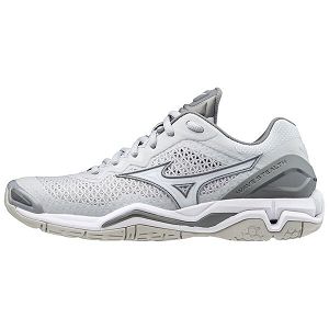 Tenis Para Netball Mizuno Wave Stealth V Nb Mujer Grises/Blancos | Mexico-209758